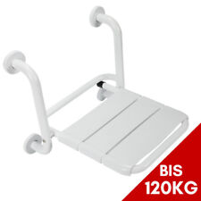 Duschklappsitz Wandmontage Duschsitz Klappbar Duschstuhl bis 120kg 304 Edelstahl