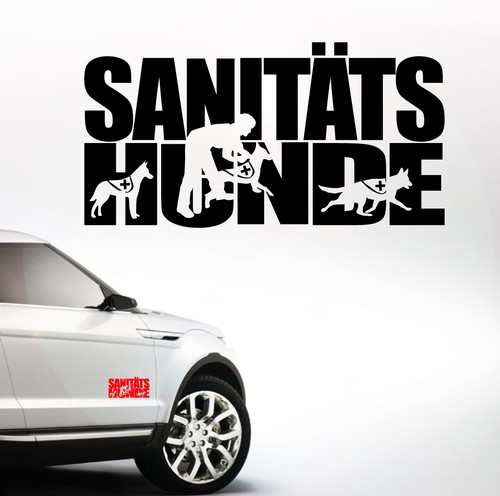 Auto aufkleber sanitätshunde - auto,