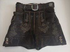 Original Spieth & Wensky Designer Trachten Lederhose Vintage Damen Gr. 36