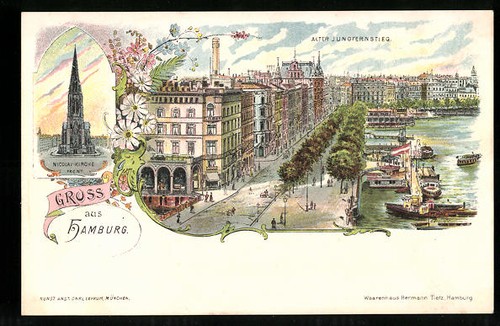 Lithographie hamburg neustadt - lithographie, hamburg-neustadt