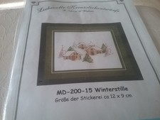 LKE Liebevolle Kreuzstichentwürfe, WINTERSTILLE,incl.Stoff /Garn, 12 X 9 cm