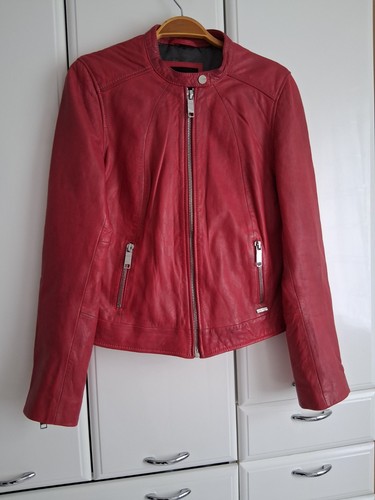 Damen lederjacke bikerjacke - damen,