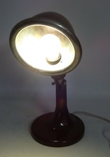 Art Deco Bakelit Tischlampe Schreibtischlampe Höhensonne Wärmelampe Lampe Deko 
