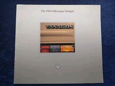 VW Bus, T3 Vanagon, (Camper) Prospekt 1986 USA