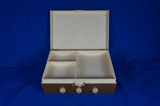 Spardose 50er-/60er-Jahre Geldkassette mit Zahlenschloß + Code Kassette