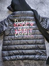 Orginal Soccx Damen Jacke mit Schal * Jacke schwarz im Materialmix Größe XXL 44