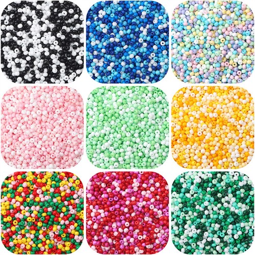 Bunt gemischt 2mm 3mm klein - 3mm,