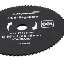 3x HSS Sägeblatt 85x15 Akku
