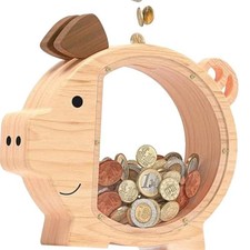 Sparschwein Aus Klarem Holz