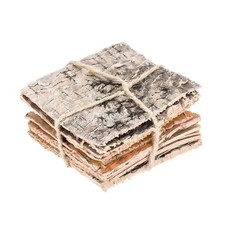 Birkenrinde 10x10cm 8 Stück