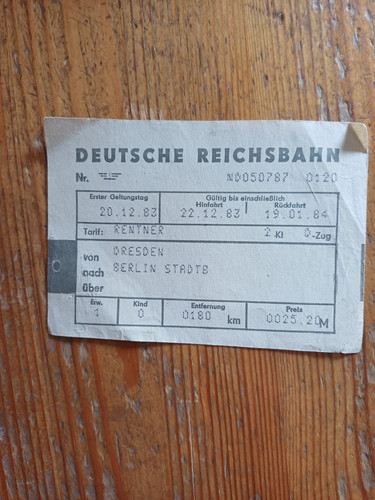 Ddr alte fahrkarte - ddr,