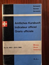Amtliches Kursbuch der Schweiz Winter 1963/64