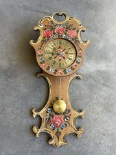 Alte Wanduhr, Handgemalt