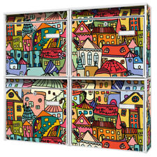 Burg Wächter Briefkasten Anlage 4 Familien Postkästen mit Bild Funky Town