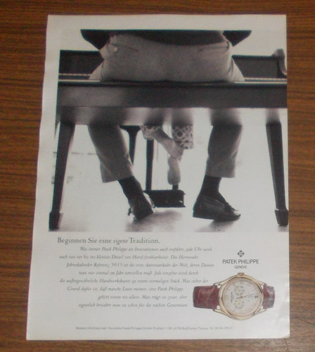 Seltene werbung vintage patek - seltene,