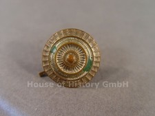 147859: SACHSEN Schirmmützen Kokarde für Offiziere aus Buntmetall weiß/grün/weiß