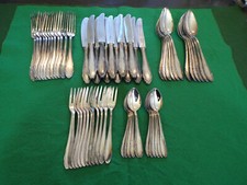 WMF Modell 2200 Tafelbesteck 12 Personen 60 Teile Messer 23 cm Silber 90er TOP!!