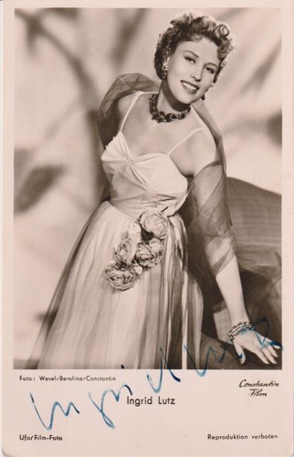 Ingrid lutz original - ingrid, autogramm