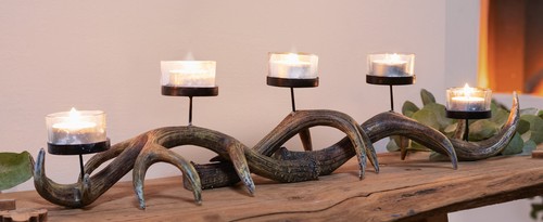 Kerzenhalter geweih teelicht - geweih,