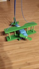 Kinderzimmerlampe Flugzeug aus Holz E27-Fassung