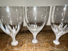 3 Stück Rosenthal Schneeblume Glas