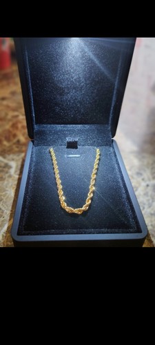 24k gestempelt gold seil - gestempelt, kette