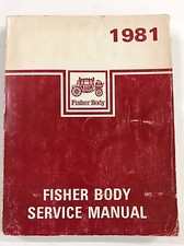 1981 Cadillac Chevrolet Karosserie Reparatur Anleitung Werkstatt Handbuch Manual