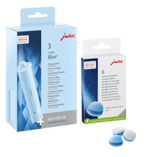JURA Claris Blue+ Filter 24231 3er SET + 6 Reinigungstabletten 24225 NEU