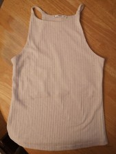 Top MNG weiß, hoher Ausschnitt S