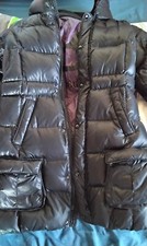  Gwynedds Daunenjacke 40/42 schwarz/lila abgesteppt Kragen