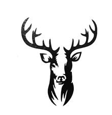 Hirschkopf Wandkunst Vinyl