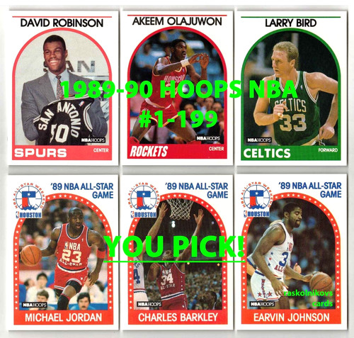 1989 nba hoops cards - hoops,