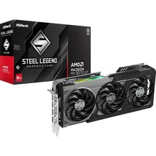 Grafikkarte ASRock Radeon RX 9070 XT Steel Legend Dark - 16GB GDDR6, 1x HDMI, 3x