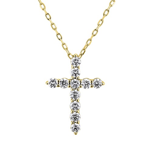 Collier mit anhänger kreuz - anhänger, 11