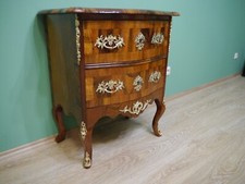 Barock Kommode Dresdner Barock Nussbaum Wurzelholz um 1870 restauriert 