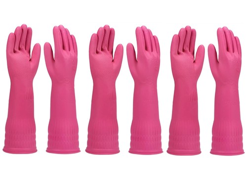 Paar gummihandschuhe lang - paar,
