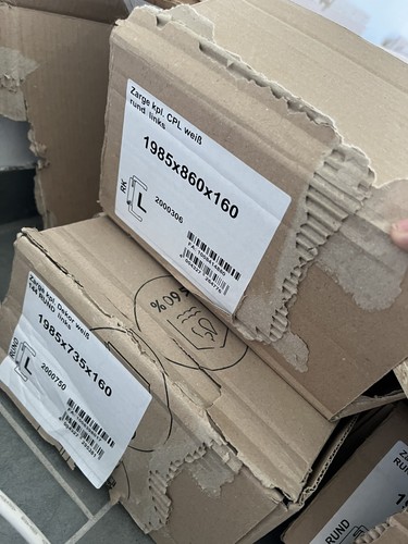 Türzarge weiß cpl links - cpl,