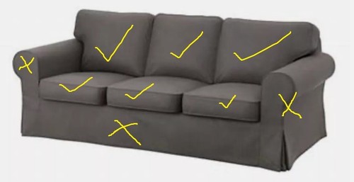 Gebrauchter ikea ektorp bezug - gebrauchter,