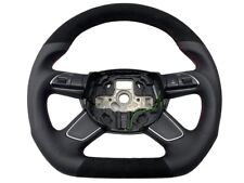 TUNING Lenkrad Leder Alcantara AUDi A4 B8 8K Facelift Multifunktion Abgeflacht