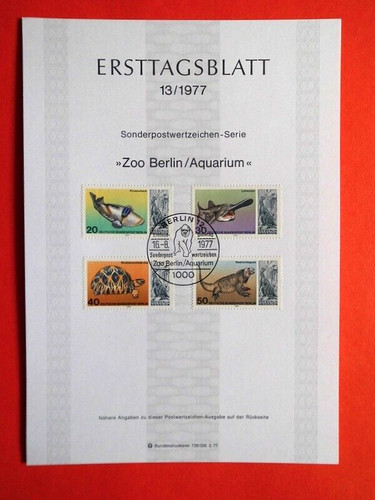 Belege ersttagsblätter 13 - nr.,
