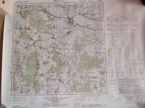 Vintage militärtopographische - vintage,