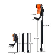Krücken Faltbar Gehhilfe