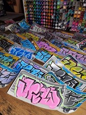 5er Graffiti und Streetart Sticker Set, Urban Art, Street Art, Aufkleber