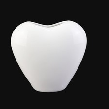 Vintage Hutschenreuther Porzellan Vase - Weißes Herz-Design - Deutschland