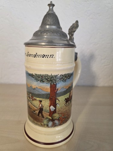 Alter bierkrug steinzeug - alter,