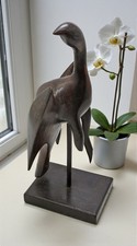 Vintage Holz Vogelfigur Original Alt Fein Handgeschnitzt