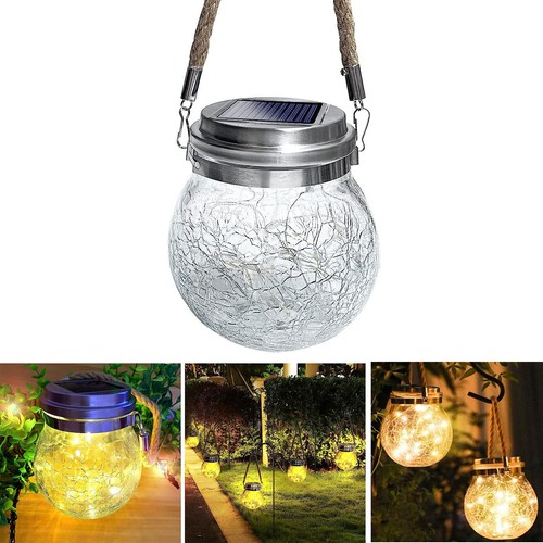 Led glas solarlaterne - solarlaterne, +