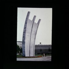 9_7 Dia Berlin Flughafen Tempelhof Luftbrückendenkmal 1957 Air-Lift Memorial