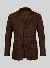 Herren Braun Wildleder Leder