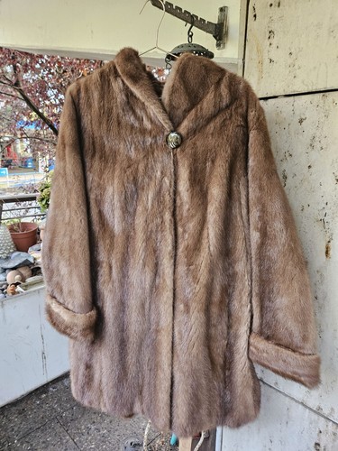 Vintage echter nerz pelzmantel - echter,